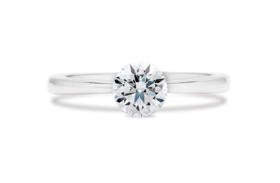 The Floeting® Diamond Ring in Platinum | 0.76ct F SI1
