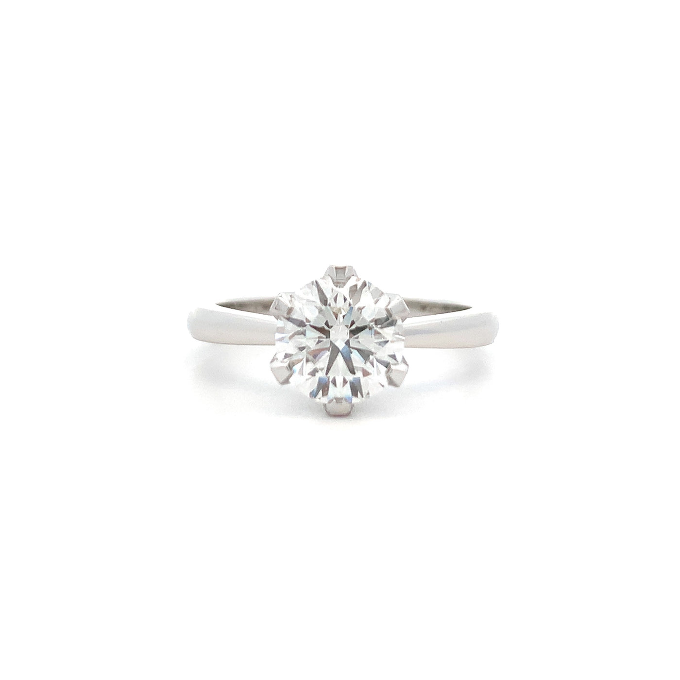 Bliss: Brilliant Cut Diamond Solitaire Ring in Platinum | 1.60ct