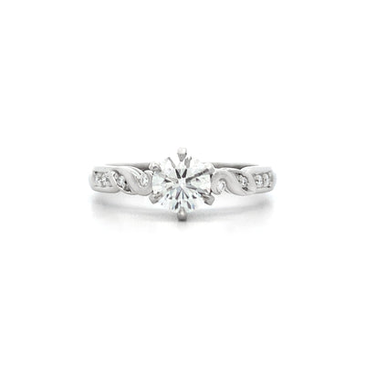 Mockingbird Diamond Solitaire Ring in Platinum | 0.68ctw