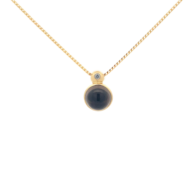 Bubble: Smoky Quartz and Diamond Necklace