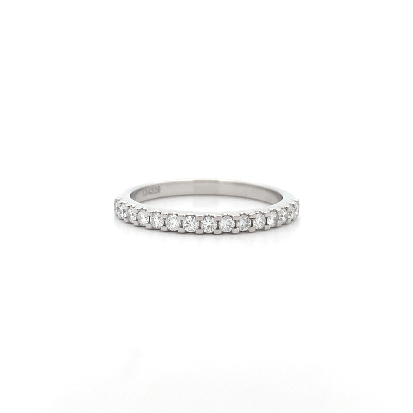 Brilliant Diamond Scallop Set Ring in Platinum | 0.24ctw