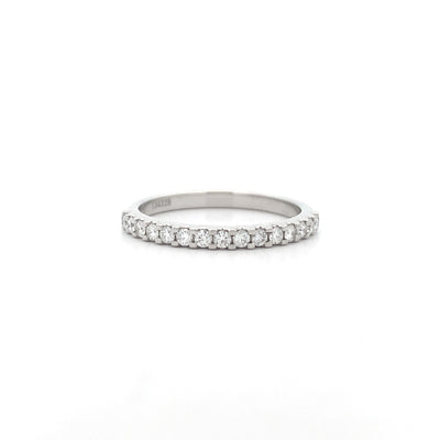 Brilliant Diamond Scallop Set Ring in Platinum | 0.24ctw