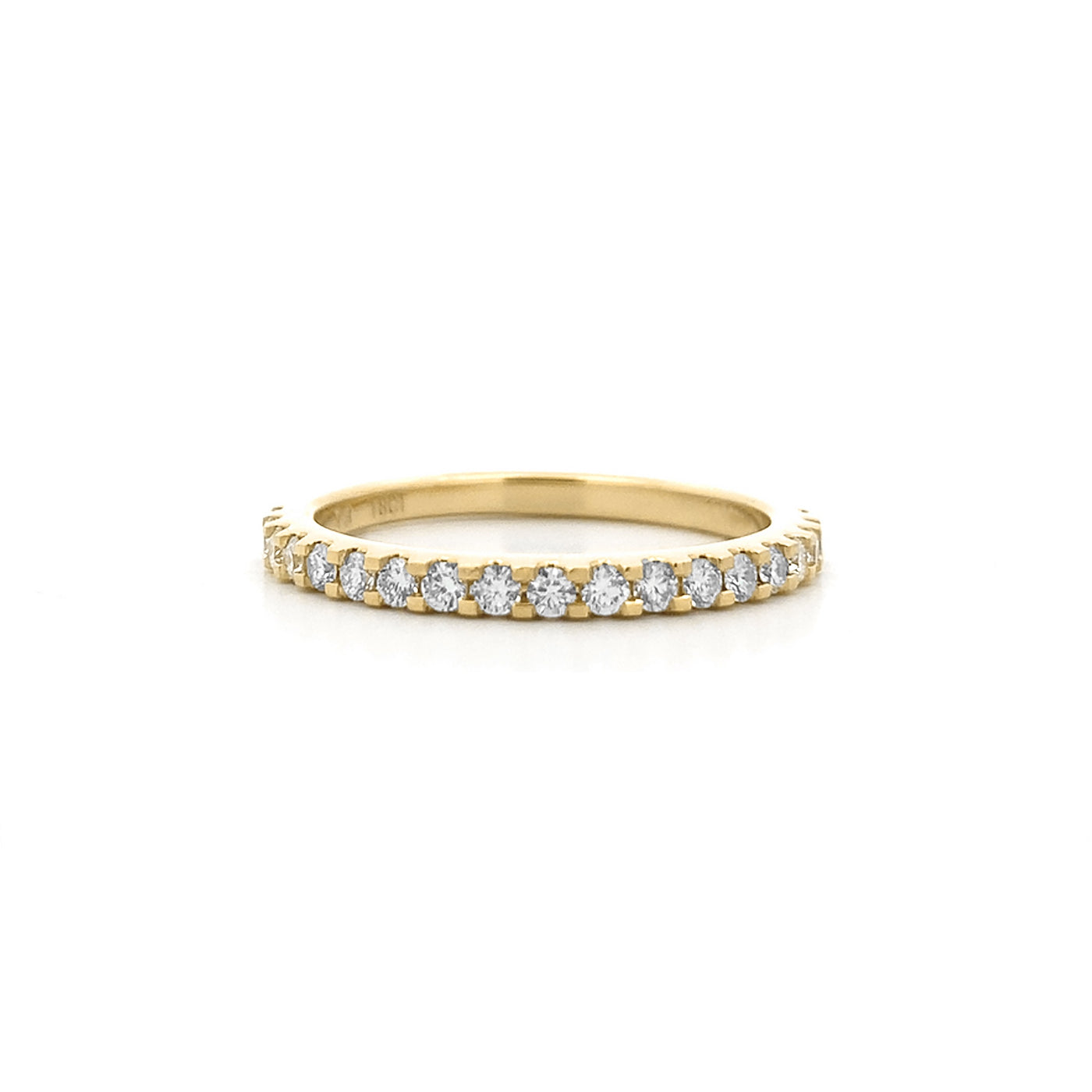 Brilliant Diamond Scallop Set Ring