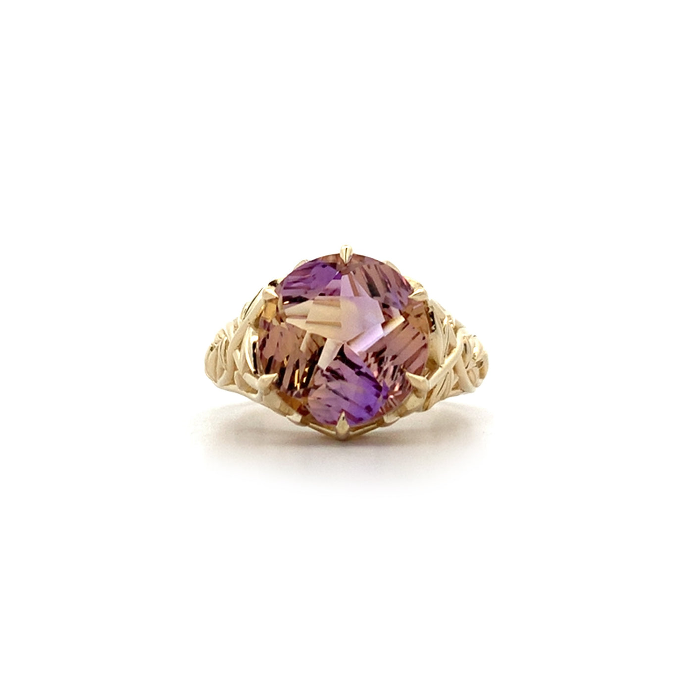 Liana: Ametrine Solitaire Ring in Gold | 5.32ct