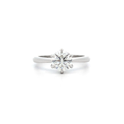 Bliss: Brilliant Cut Diamond Solitaire Ring in Platinum | 1.00ct J VS1