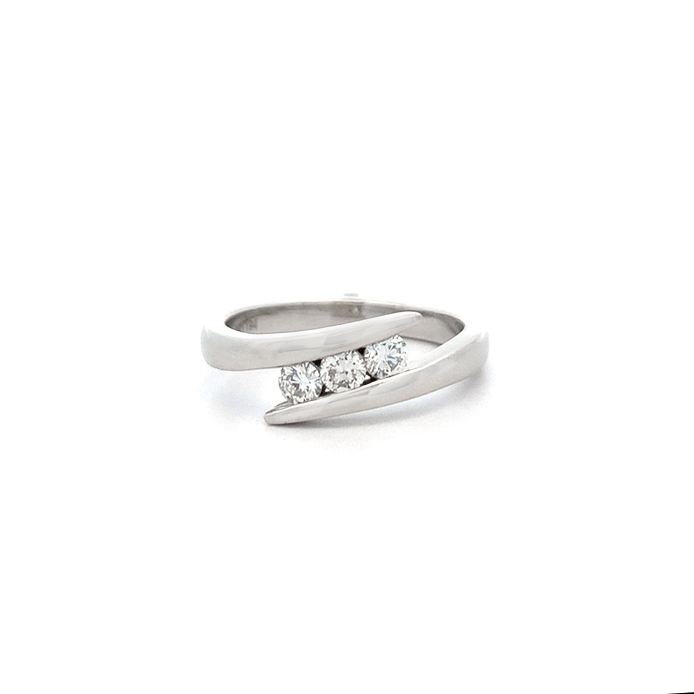 Embrace: Brilliant Cut Diamond Three Stone Ring in Platinum | 0.30ctw