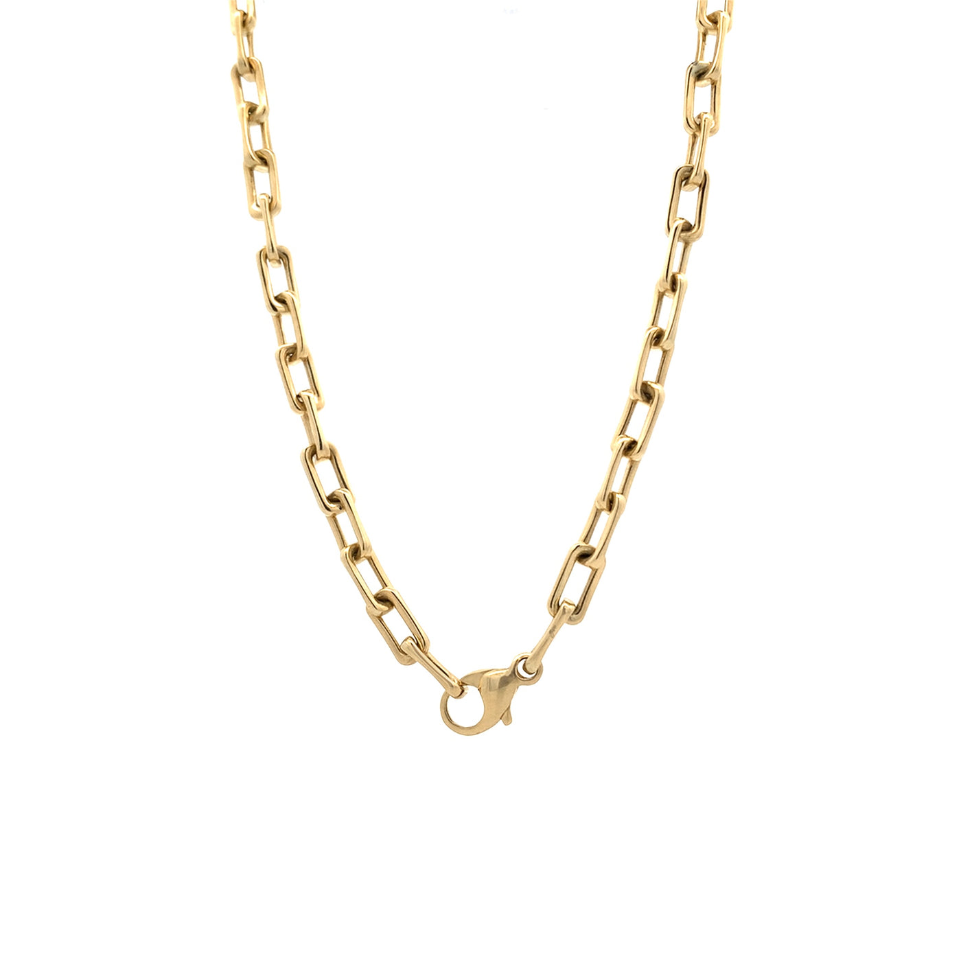 Square Link Trace Chain in Yellow Gold