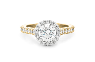 Adorn: Brilliant Cut Diamond Halo Ring