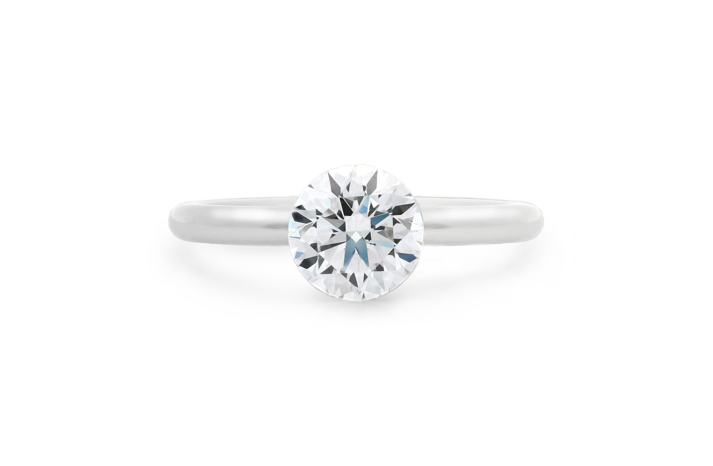 The Floeting® Diamond Ring in Platinum | 1.00ct F VVS2