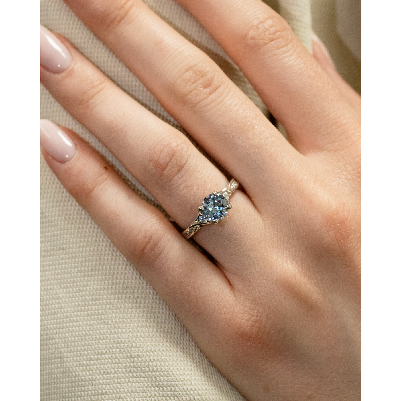 Pirouette: Sapphire Solitaire Ring in Platinum | 1.74ctw
