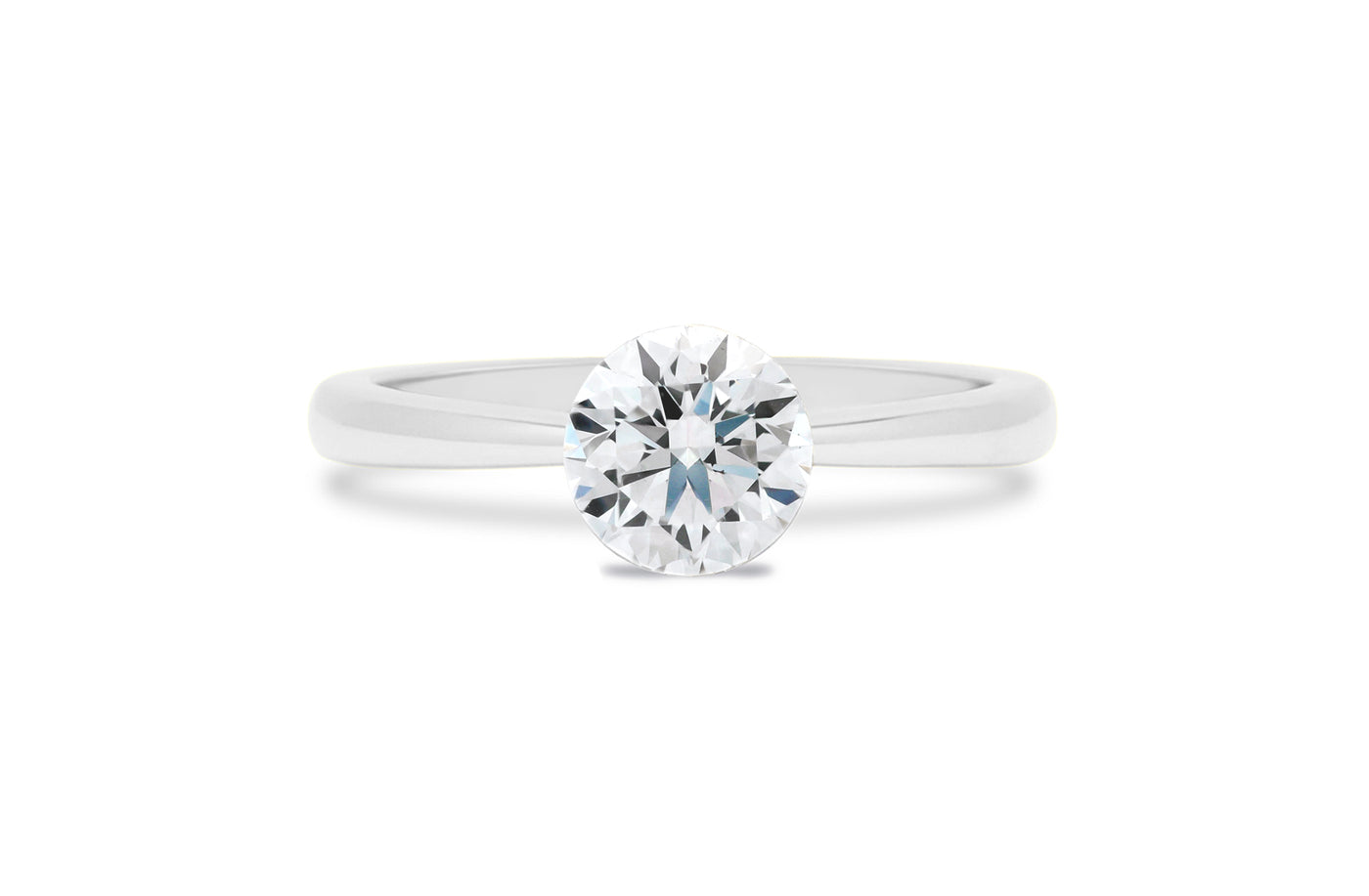 The Floeting® Diamond Ring in Platinum | 1.23ct E VVS2