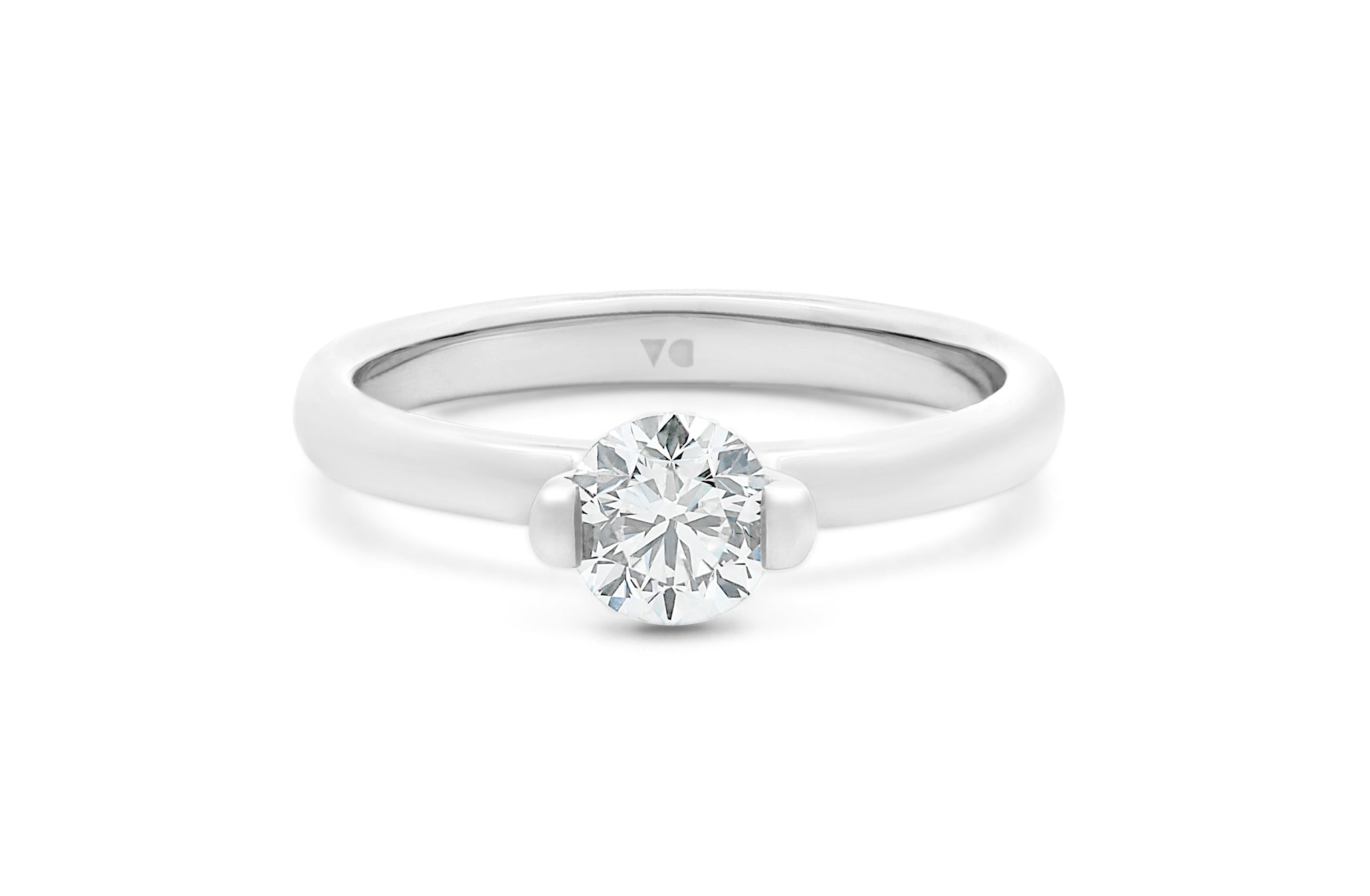 Platinum Diamond Engagement Ring 0.40 CT Solitaire Diamond Engagement Ring  Ethical Engagement Ring for Woman -  Canada