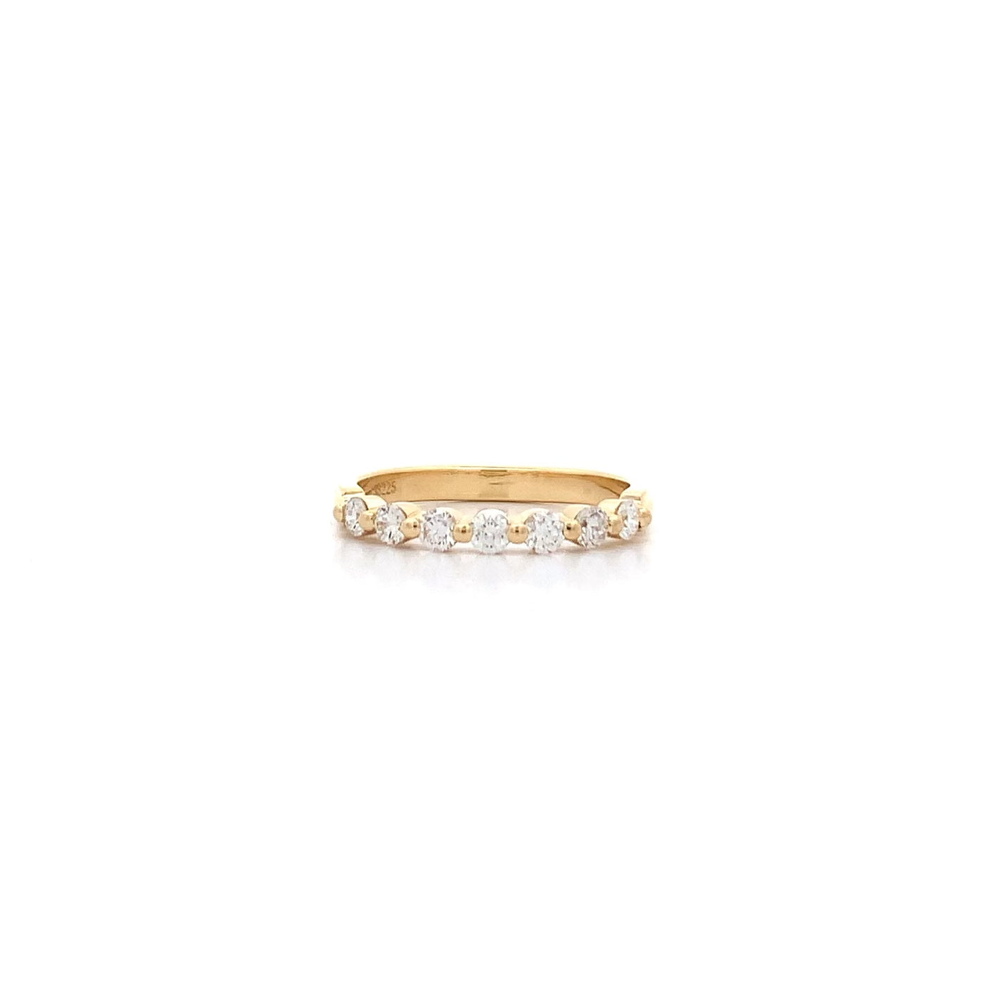 Brilliant Diamond Shared Claw Set Ring in Yellow Gold | 0.38ctw