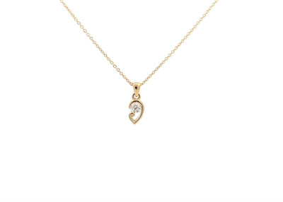 Tipu: Brilliant Cut Diamond Pendant in Yellow Gold | 0.17ct G SI2