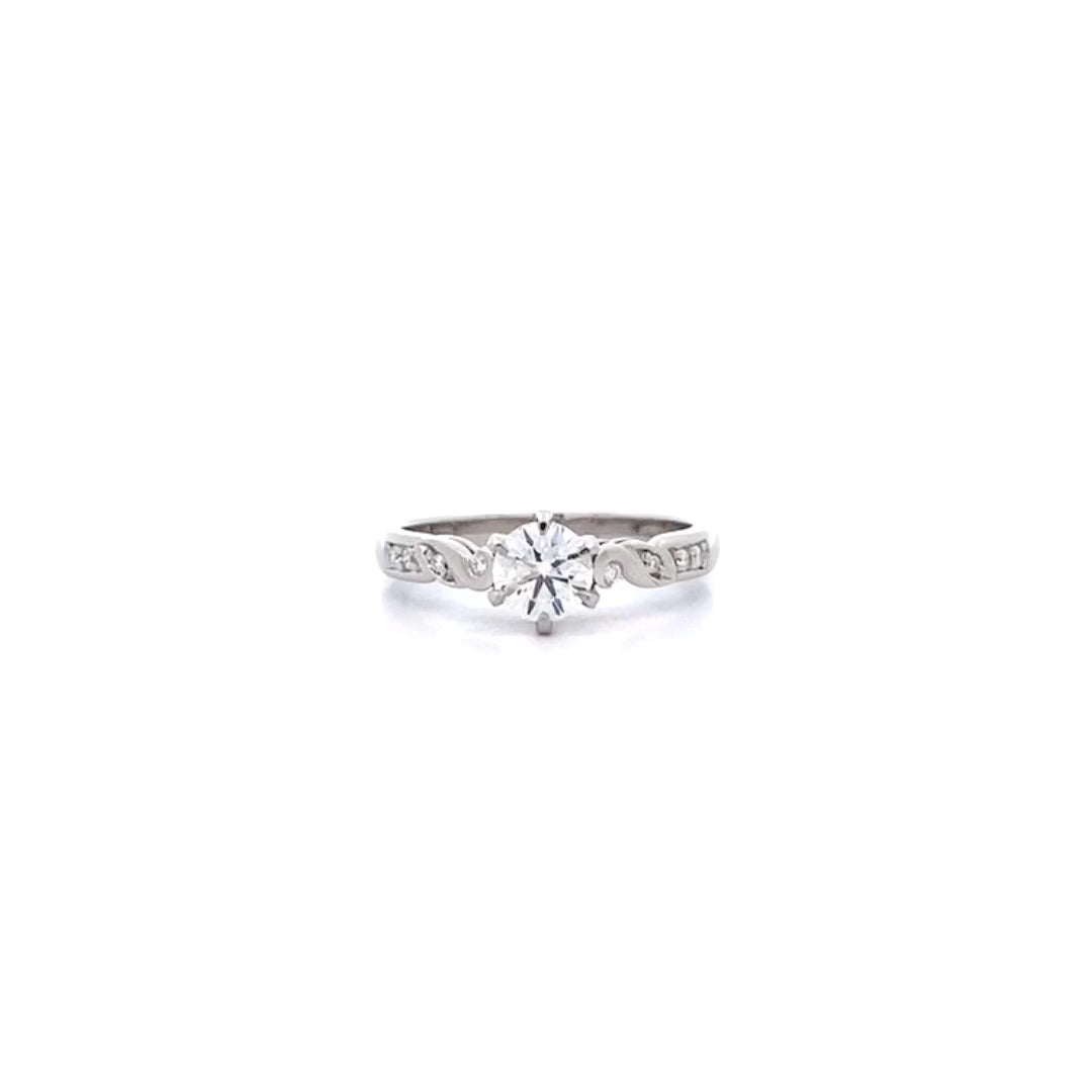 Mockingbird Diamond Solitaire Ring in Platinum | 0.68ctw