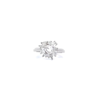 Diamond Cluster Ring in Platinum | 1.47ctw