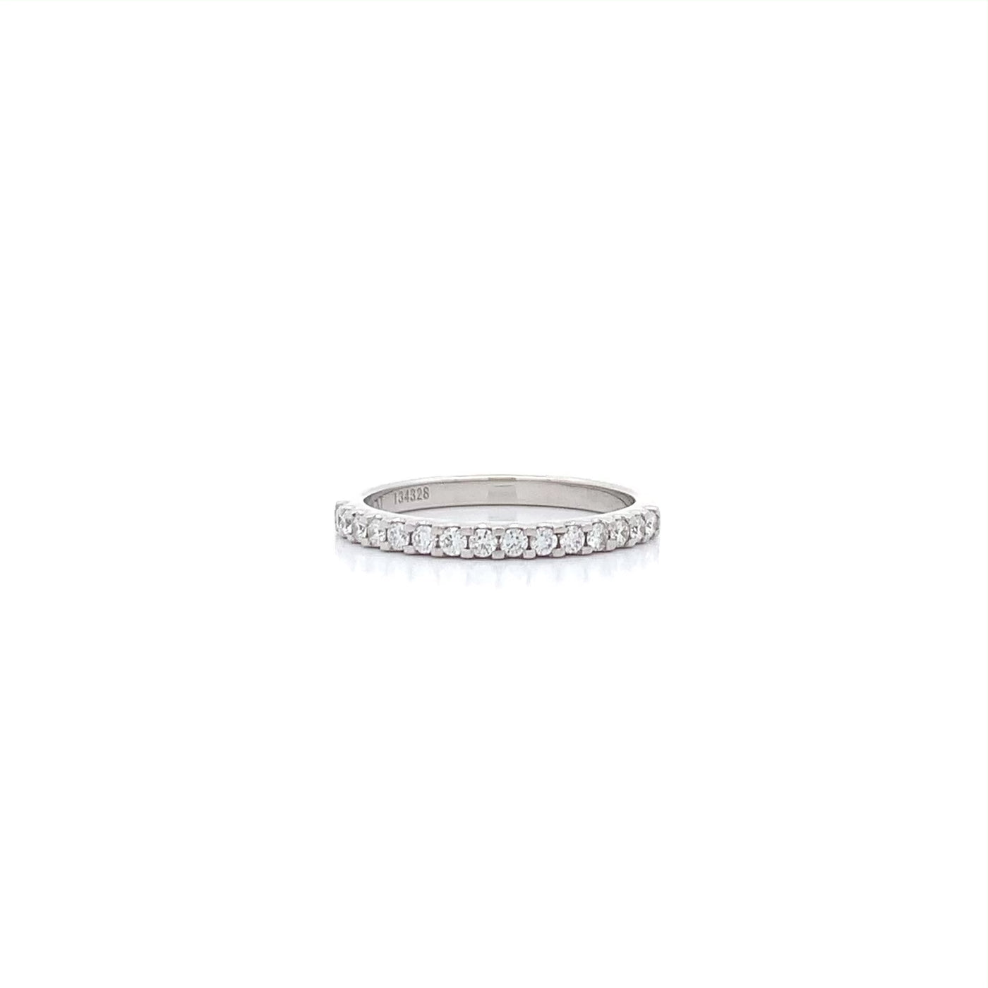 Brilliant Diamond Scallop Set Ring in Platinum | 0.24ctw