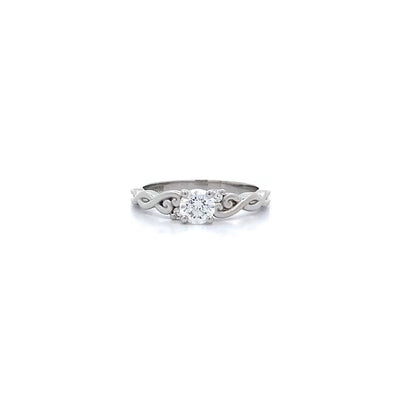 Cara: Brilliant Cut Diamond Solitaire Ring in Platinum | 0.36ct